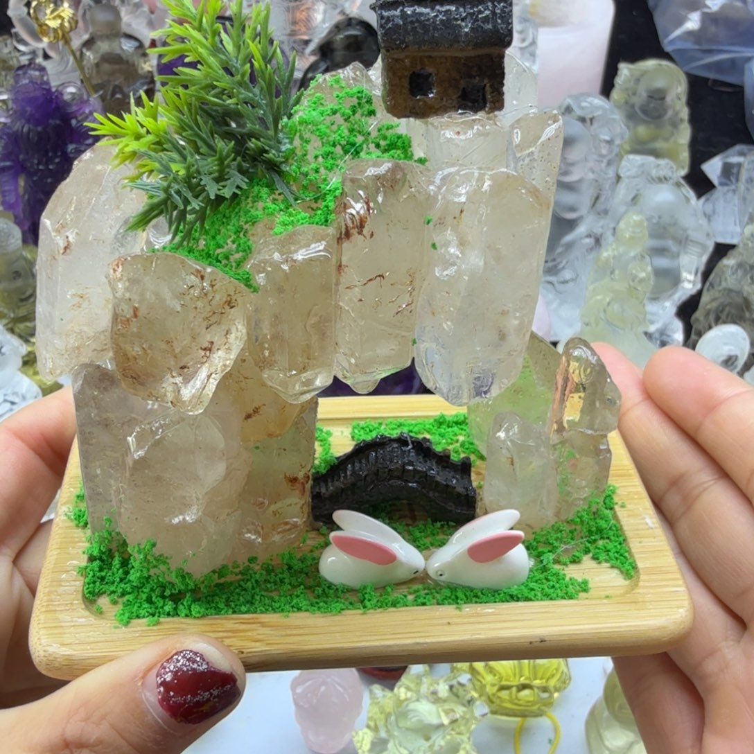 水晶未镶嵌珠宝半成品