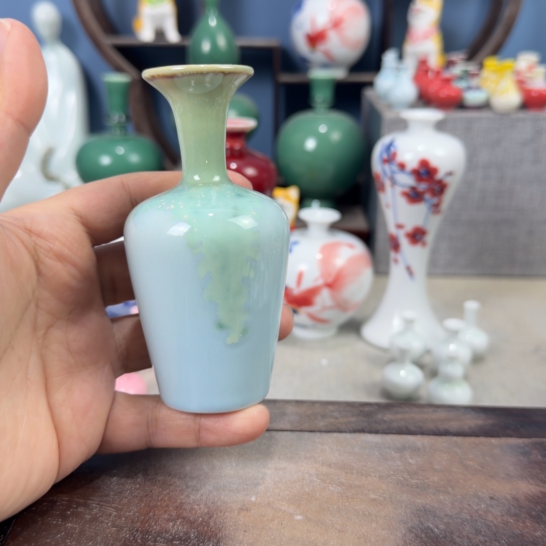 陶瓷手工小花器摆件
