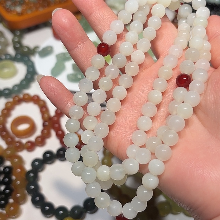 蛇纹石玉未镶嵌手串