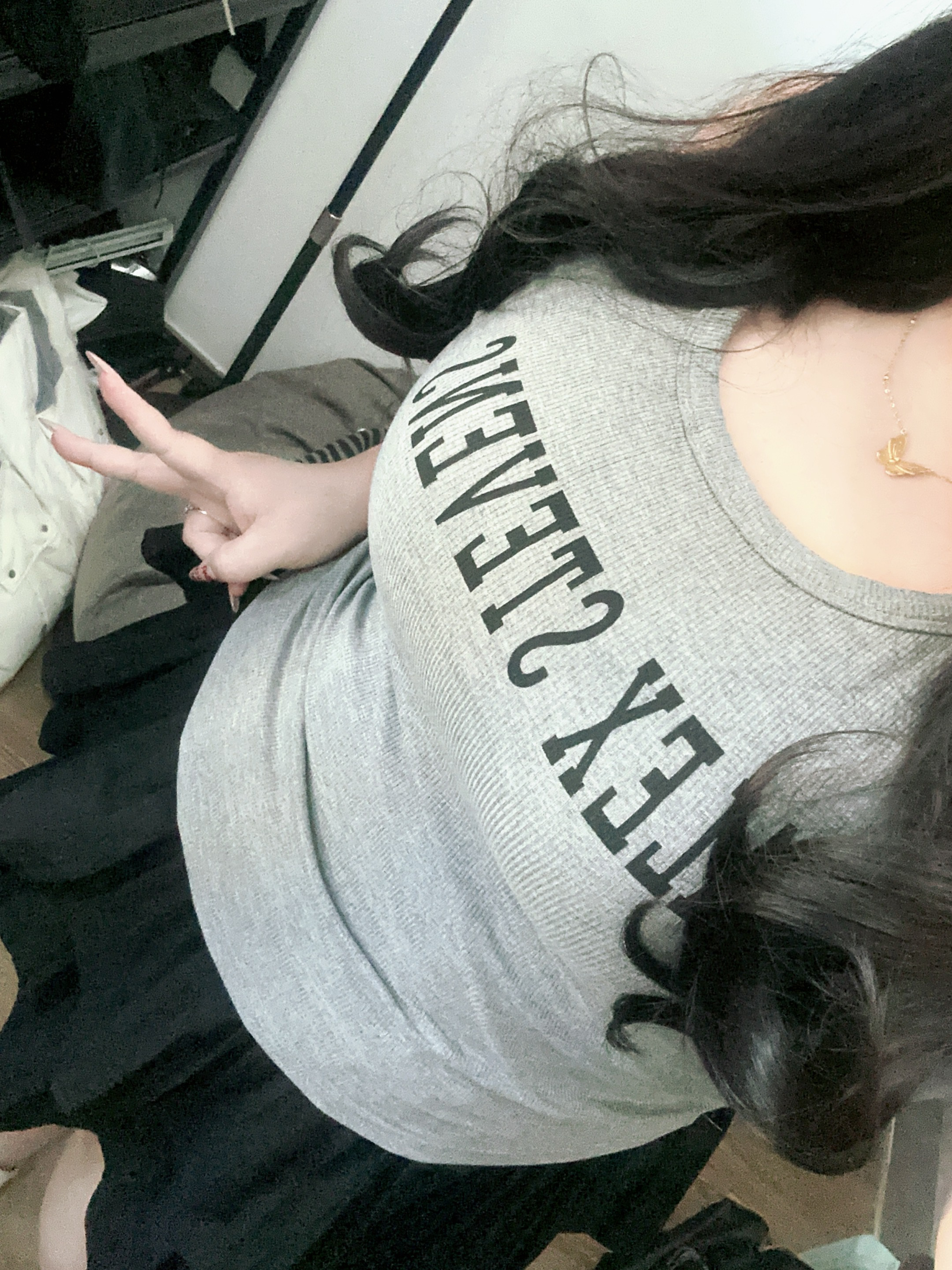 字母百搭背心胖mm