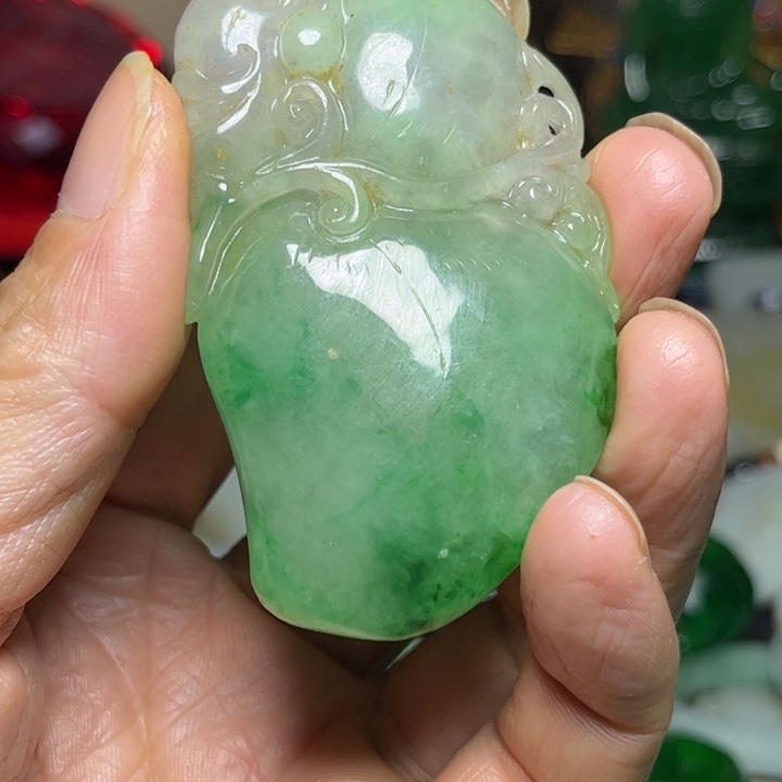 ****竹翡翠未镶嵌颈饰翡翠吊坠88888