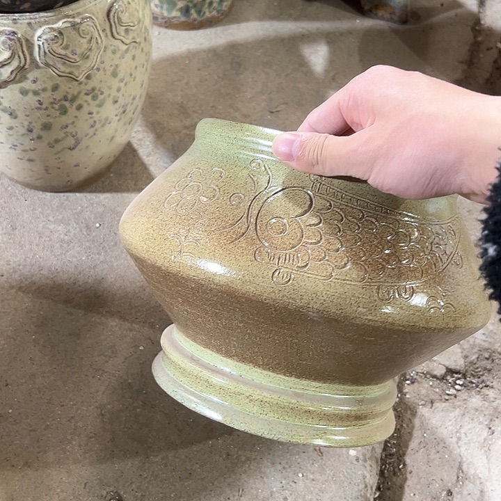 无铅玻璃花盆花盆