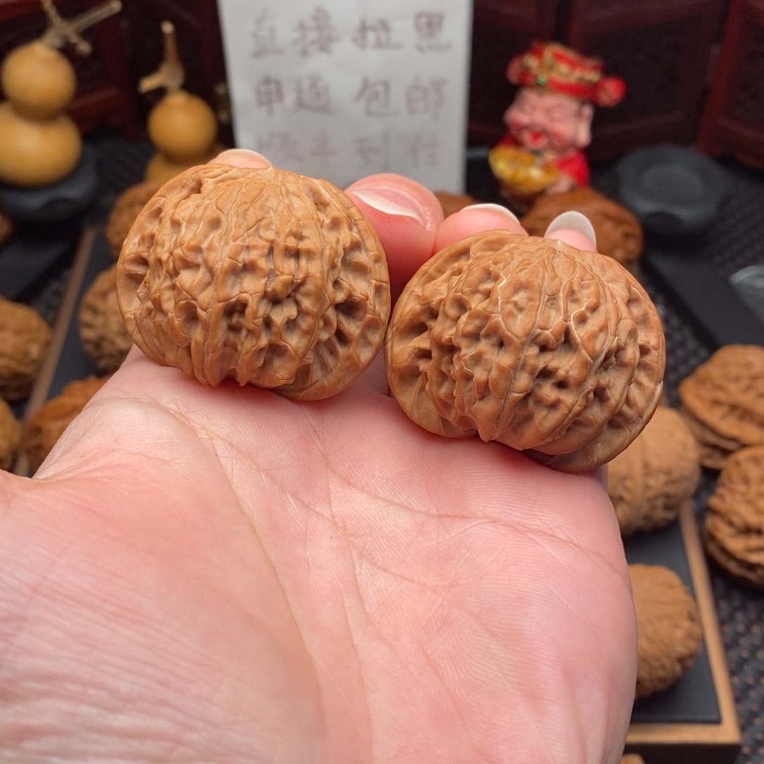 文玩核桃把件42.5尺全品正磨
