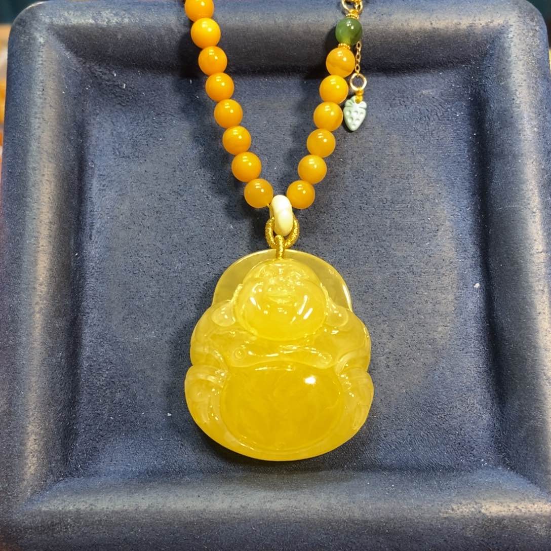 蜜蜡颈饰未镶嵌蜜蜡