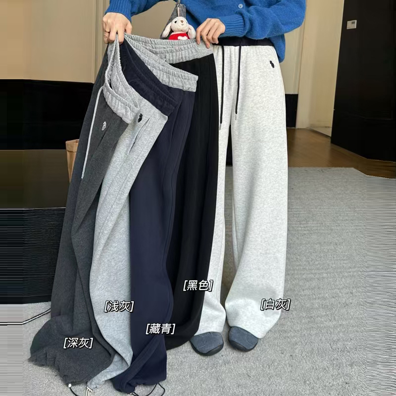  加绒加厚裤脚两穿慕冬绒复宝宝绒运动休闲裤102