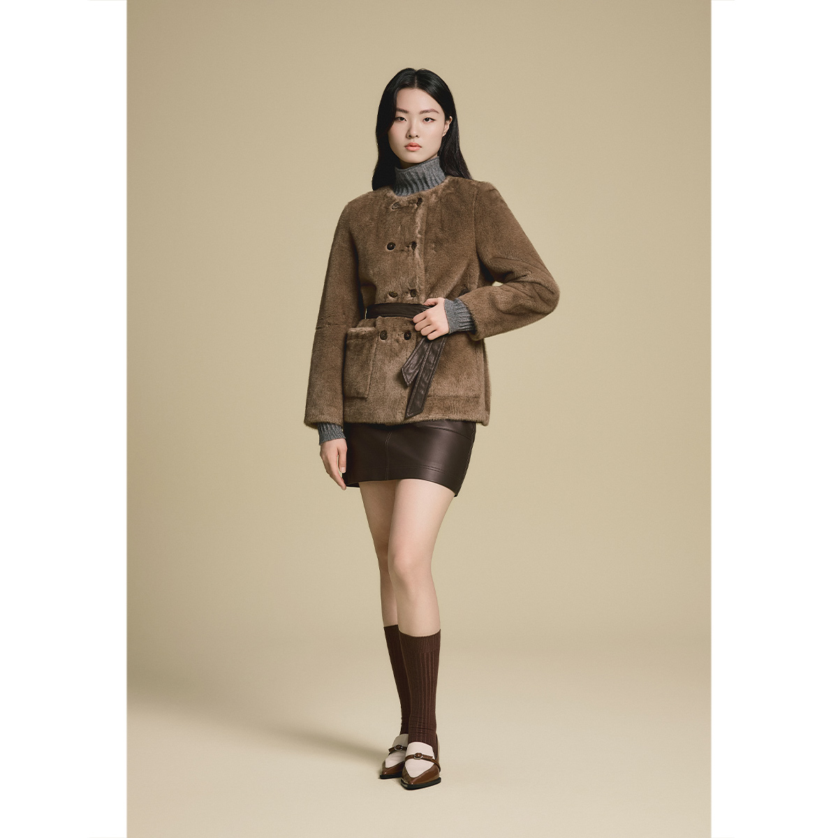 PSALTER诗篇冬款显瘦保暖小香风气质减龄毛呢外套6C65580203