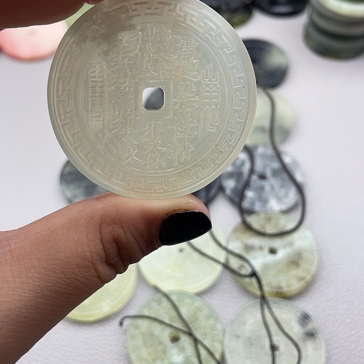蛇纹石玉合金颈饰3