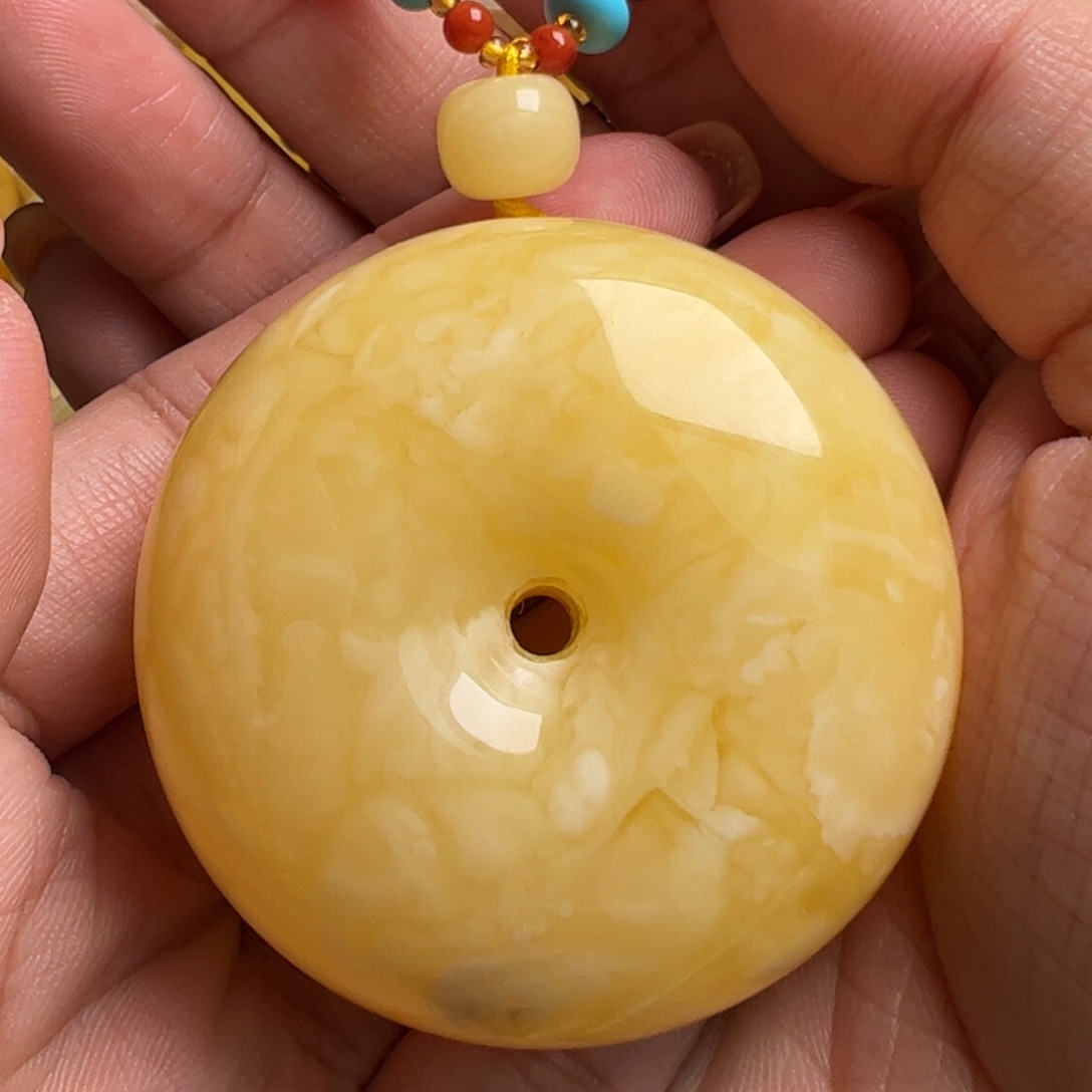 蜜蜡毛衣链未镶嵌无优化