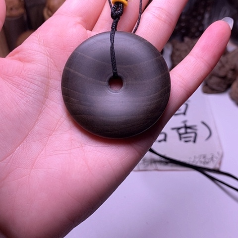 檀香木吊坠檀香阴沉大平安扣