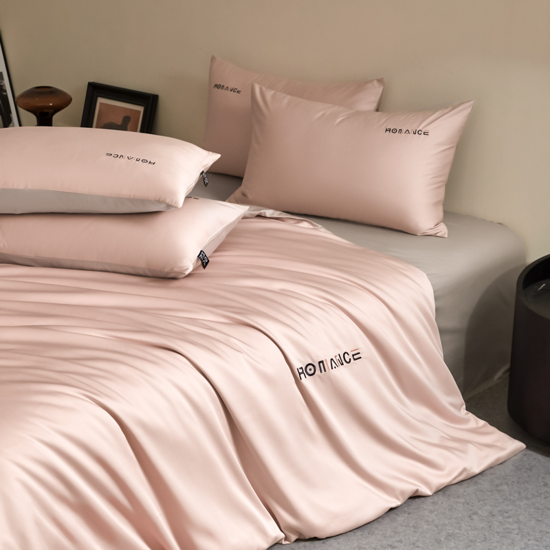 【实体店定制款】新款简约风刺绣长绒棉贡缎四件套-简爱-BZF