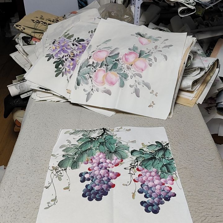 桃***0国画落款后台备注