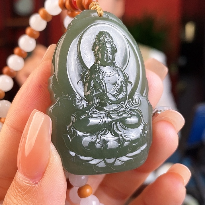 和田玉未镶嵌颈饰定制发货