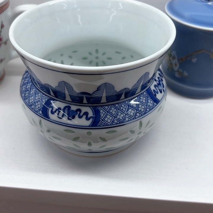 杯麥***文景德镇陶瓷渣斗