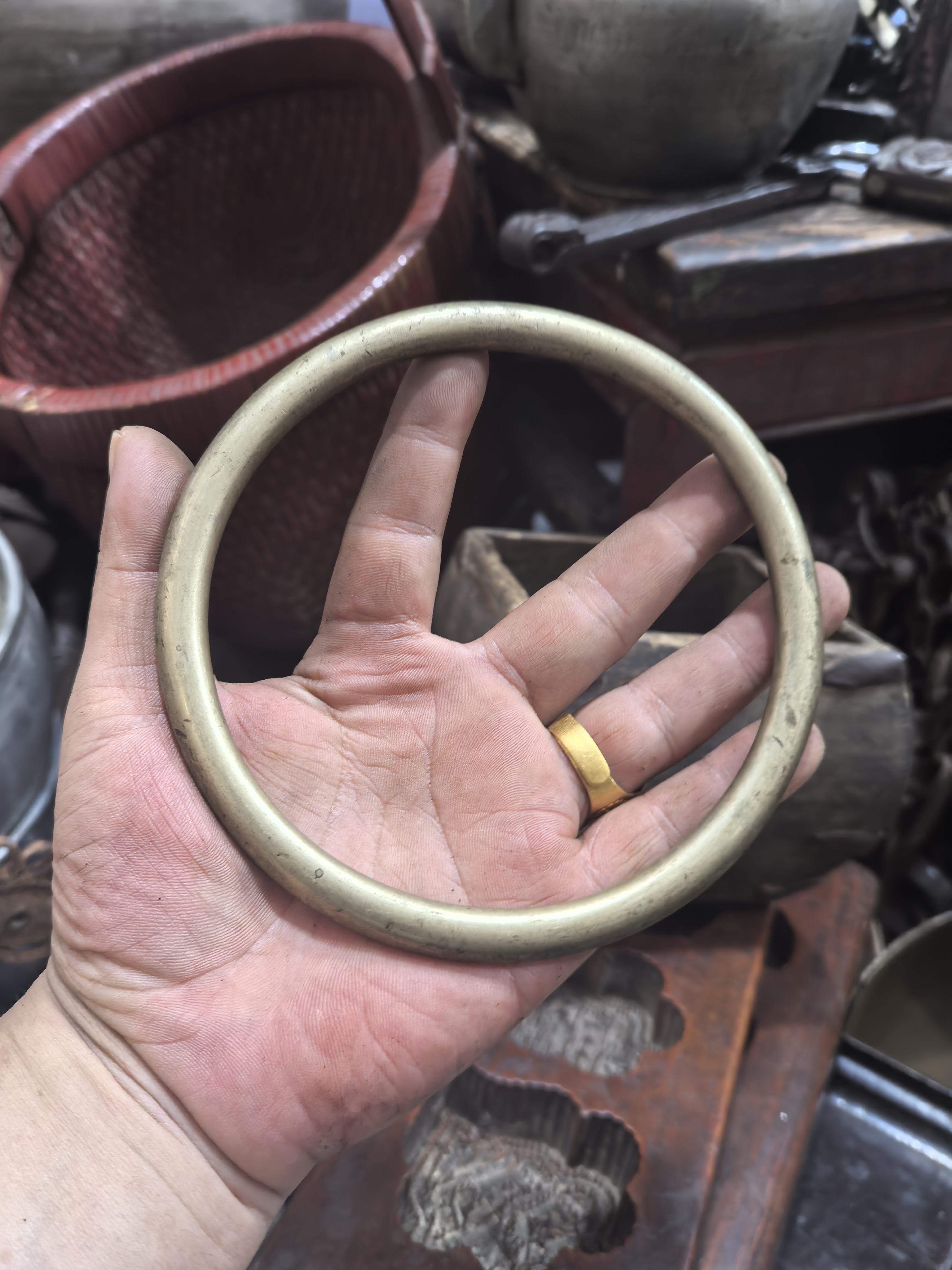 老物件铜环一个包邮