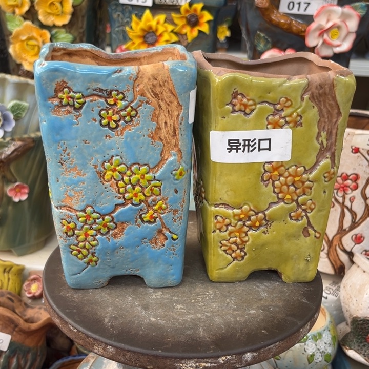 紫砂花盆粗陶材质多肉花盆