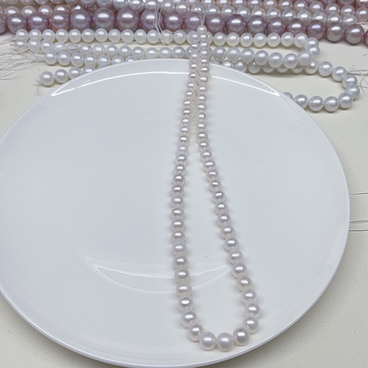 淡水珍珠项链银S925镶嵌张***?