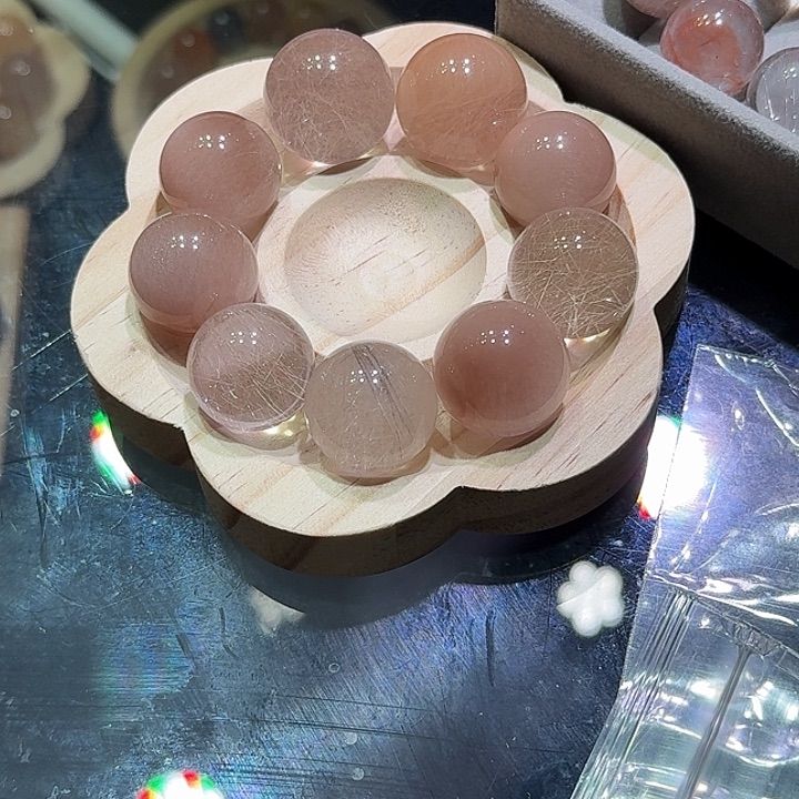 水晶珠宝半成品未镶嵌通孔/不退不换