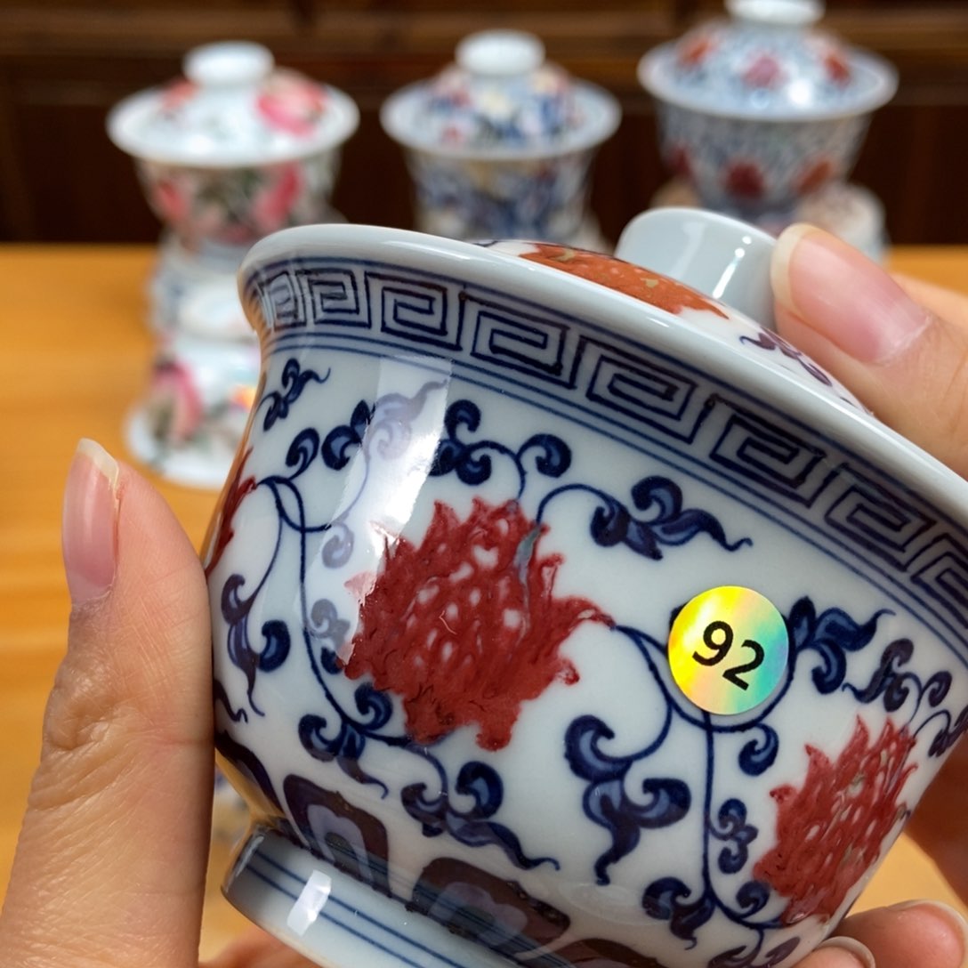 手绘现代茶具非古董