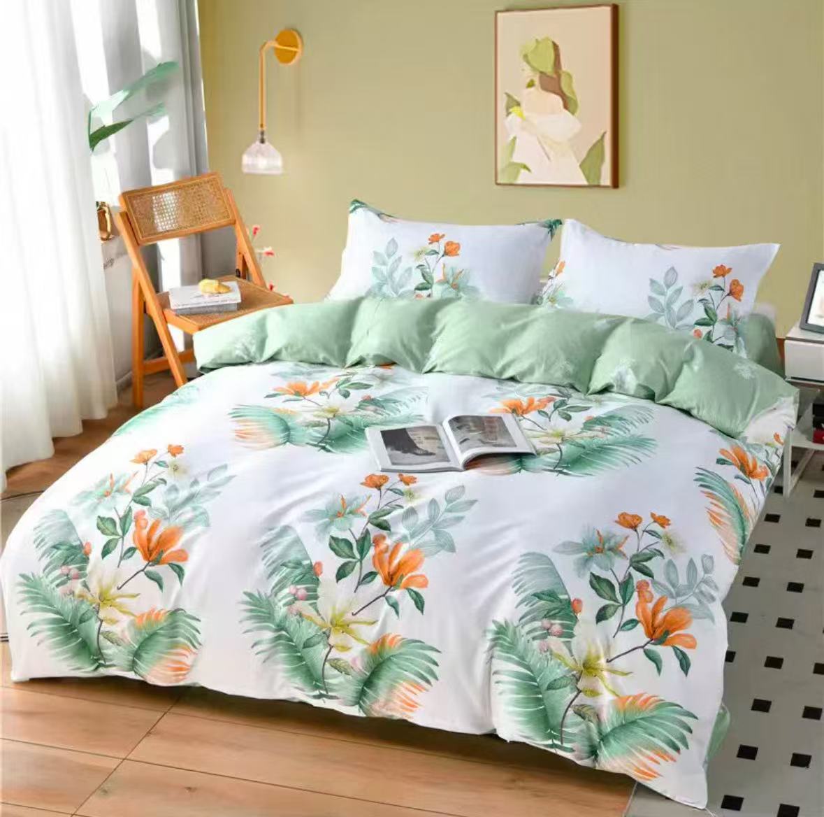 全棉100%棉枕套 斜纹100%棉透气亲肤纯棉印花时尚轻奢简约欧式