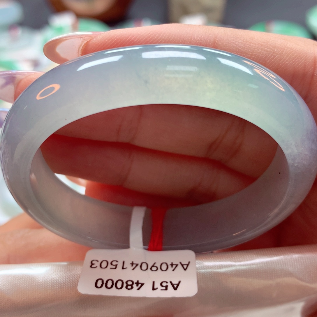 翡翠手镯未镶嵌51贵妃（莫莫26）31号