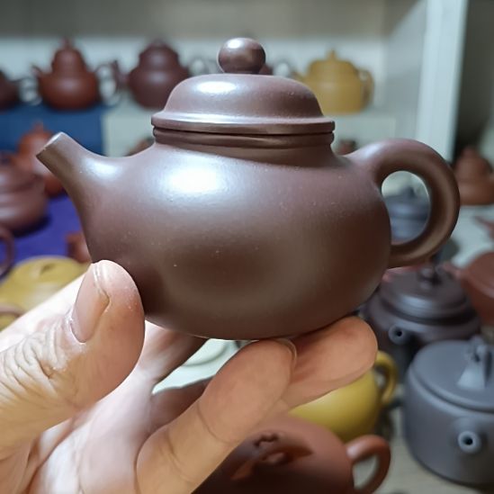 茶壶紫砂原矿底槽清容天220cc内推半手工