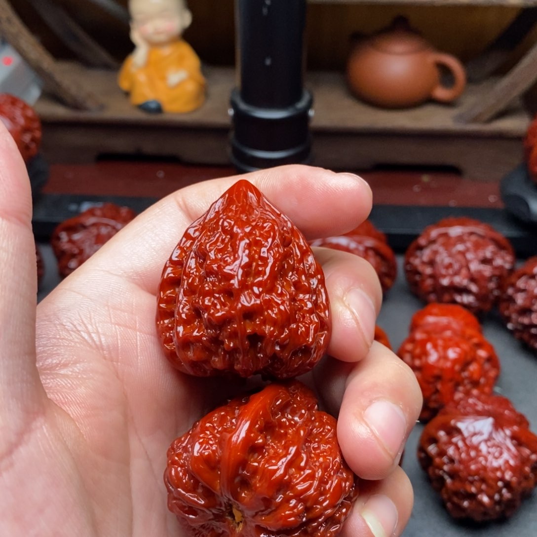 吊坠文玩核桃落35塔尖