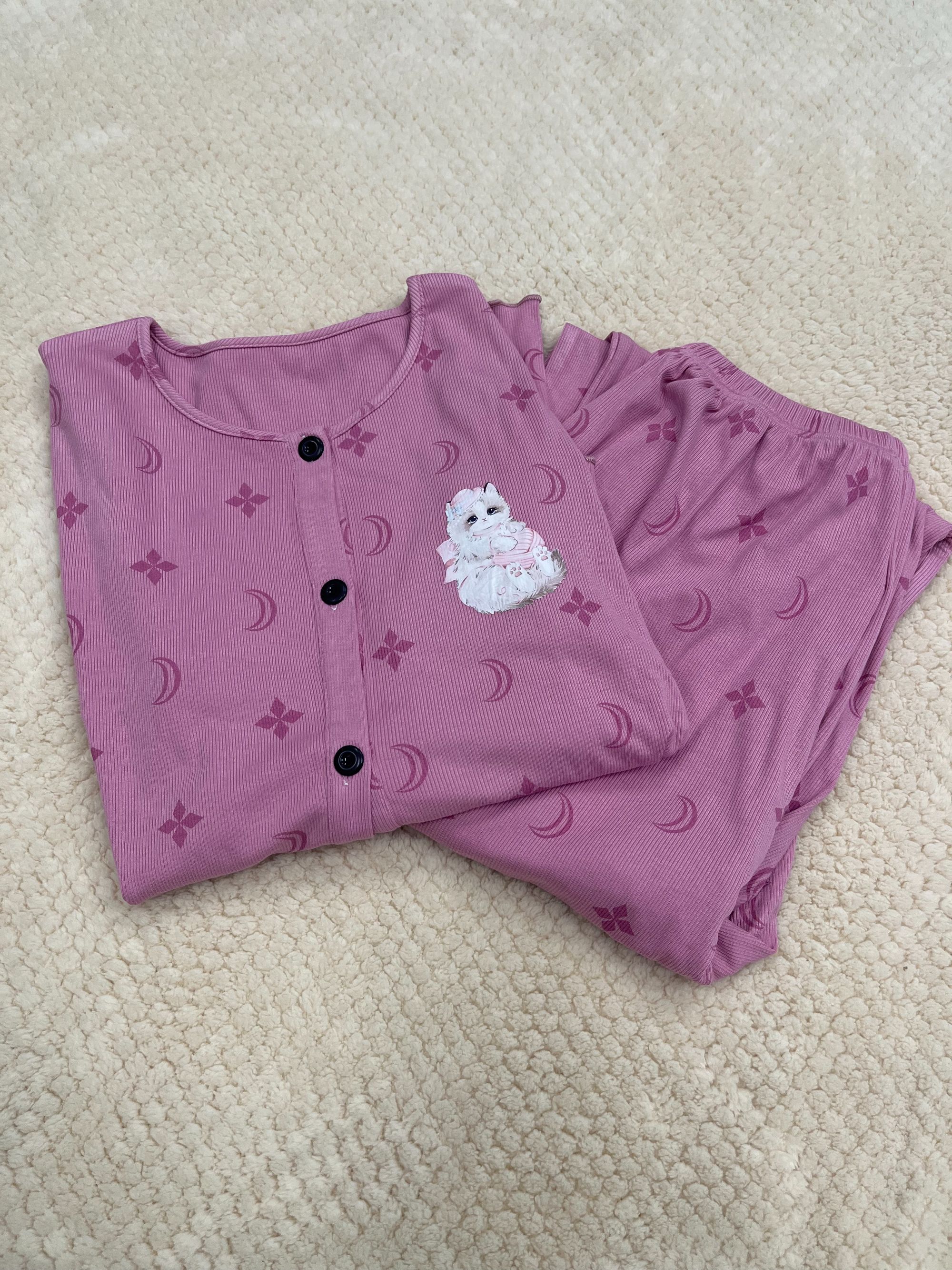 2025年春秋季新款女款卡通长袖女士家居服套装减龄显瘦可外穿睡衣