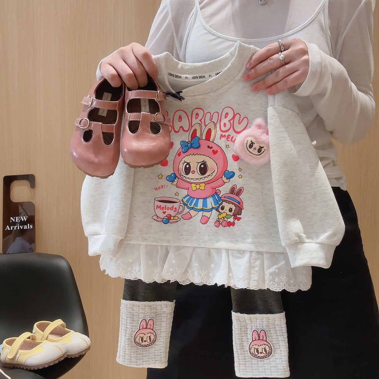 女童卫衣打底裤秋装套装2025新款儿童洋气衣服女宝宝秋季两件套