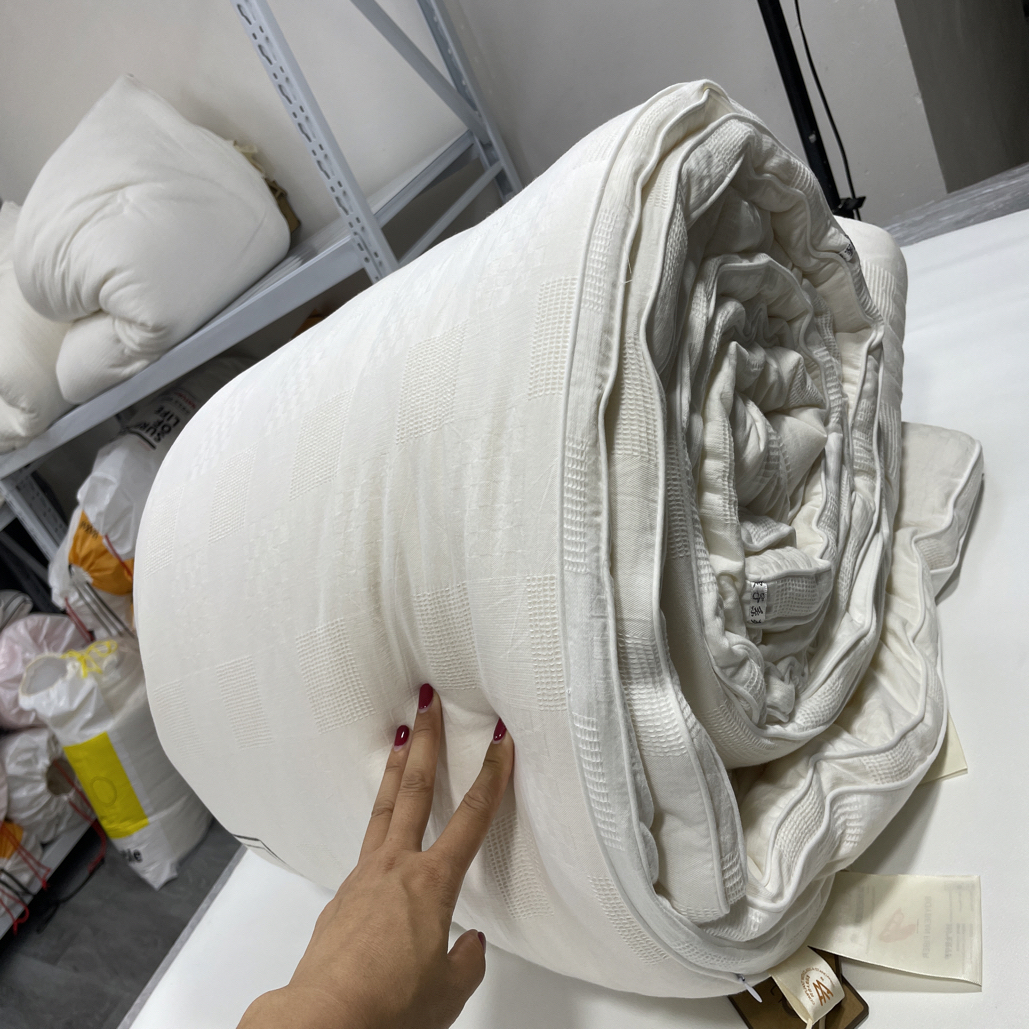 棋盘格A类全棉大豆纤维被加厚二和一子母被冬被春秋被抗寒保暖