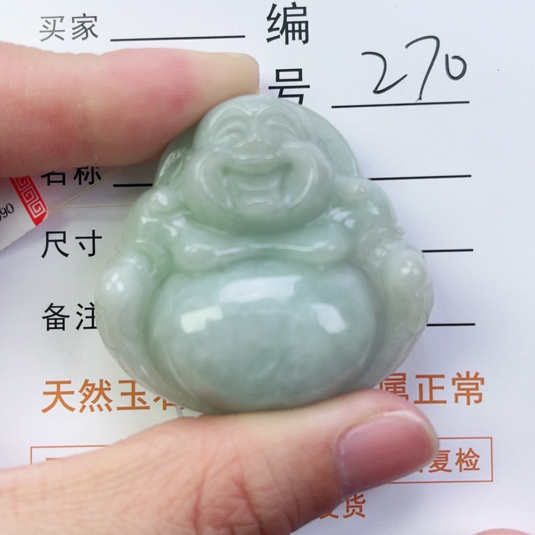 翡翠颈饰未镶嵌佛公