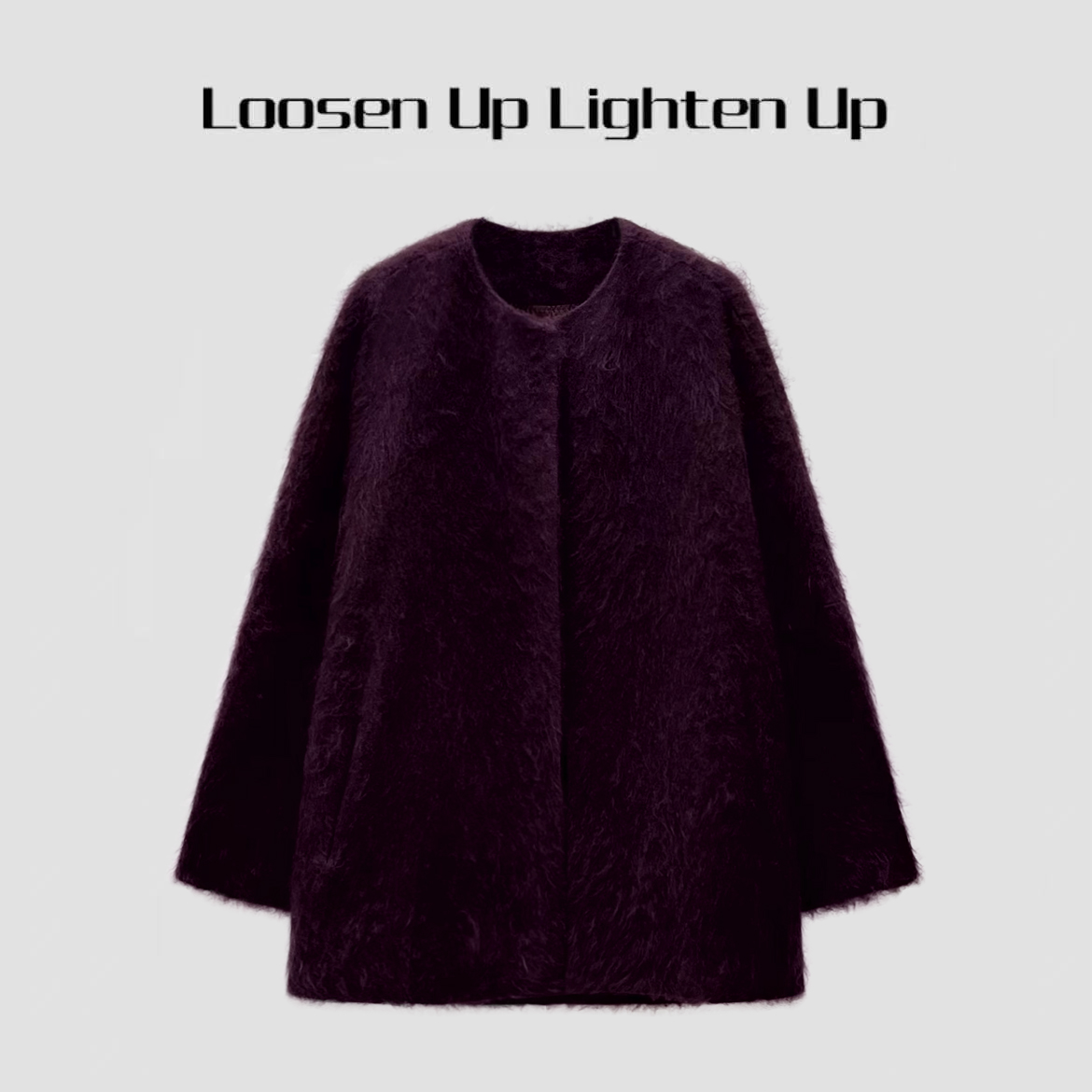 Loosen Up【奢级山羊绒拉毛大衣】意大利拉绒慵懒皮草感毛绒外套