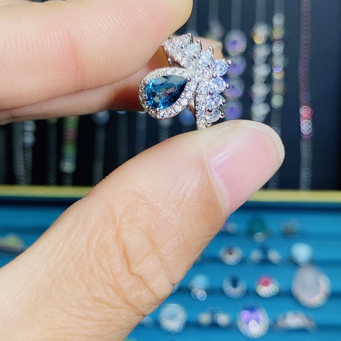 紫晶珠宝半成品银S925镶嵌