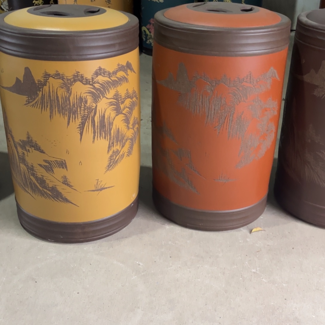 冬***点茶叶罐紫砂80 饼茶叶罐