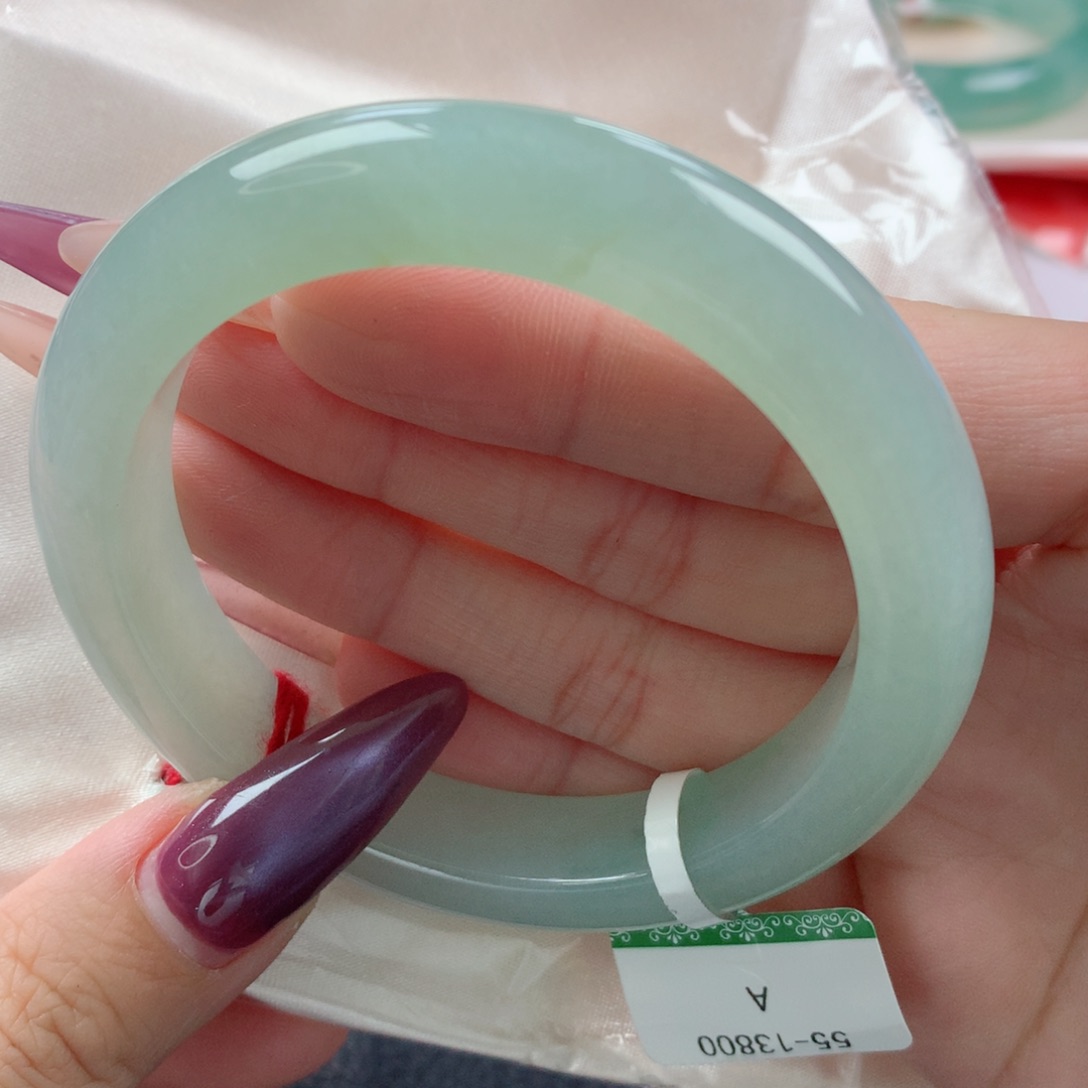 未镶嵌手镯翡翠缅甸天然翡翠A货55.5