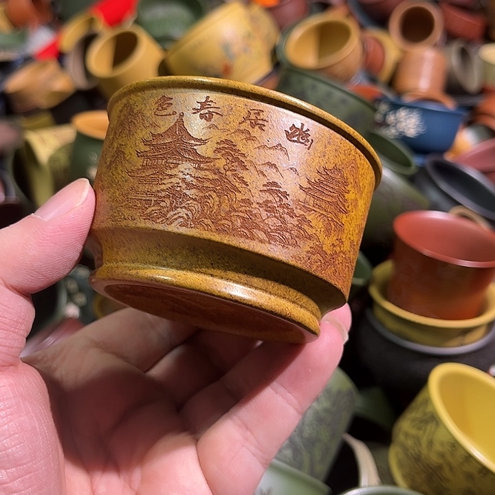 紫砂茶杯全手工紫砂主人杯