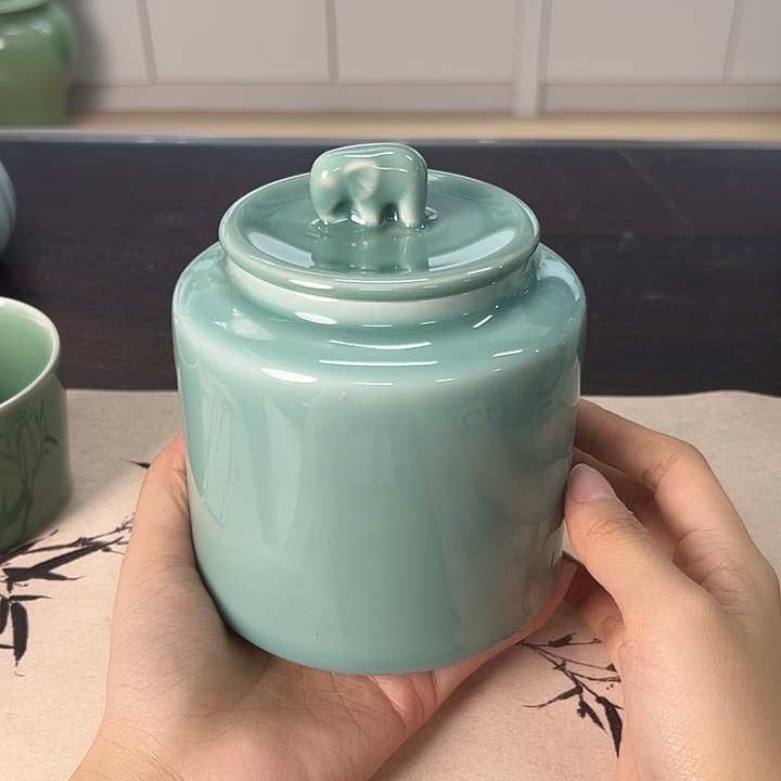 龙泉云间青瓷小米茶器