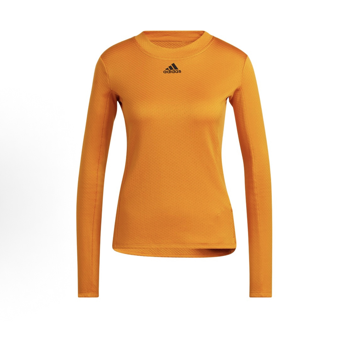 adidas  COLD.RDY纯色舒适修身运动长袖 T恤 女款 H11214