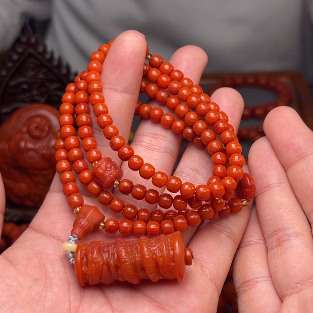 南红玛瑙卡5毫米➕未镶嵌