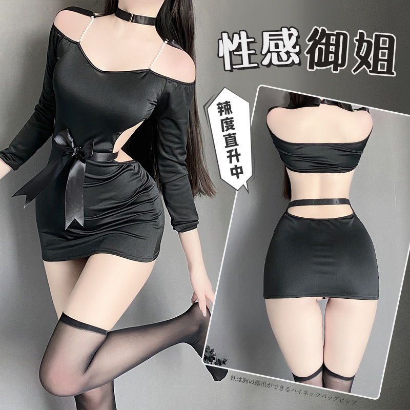 夏季薄款御姐萝莉内衣女性感火辣约会睡衣套装2905