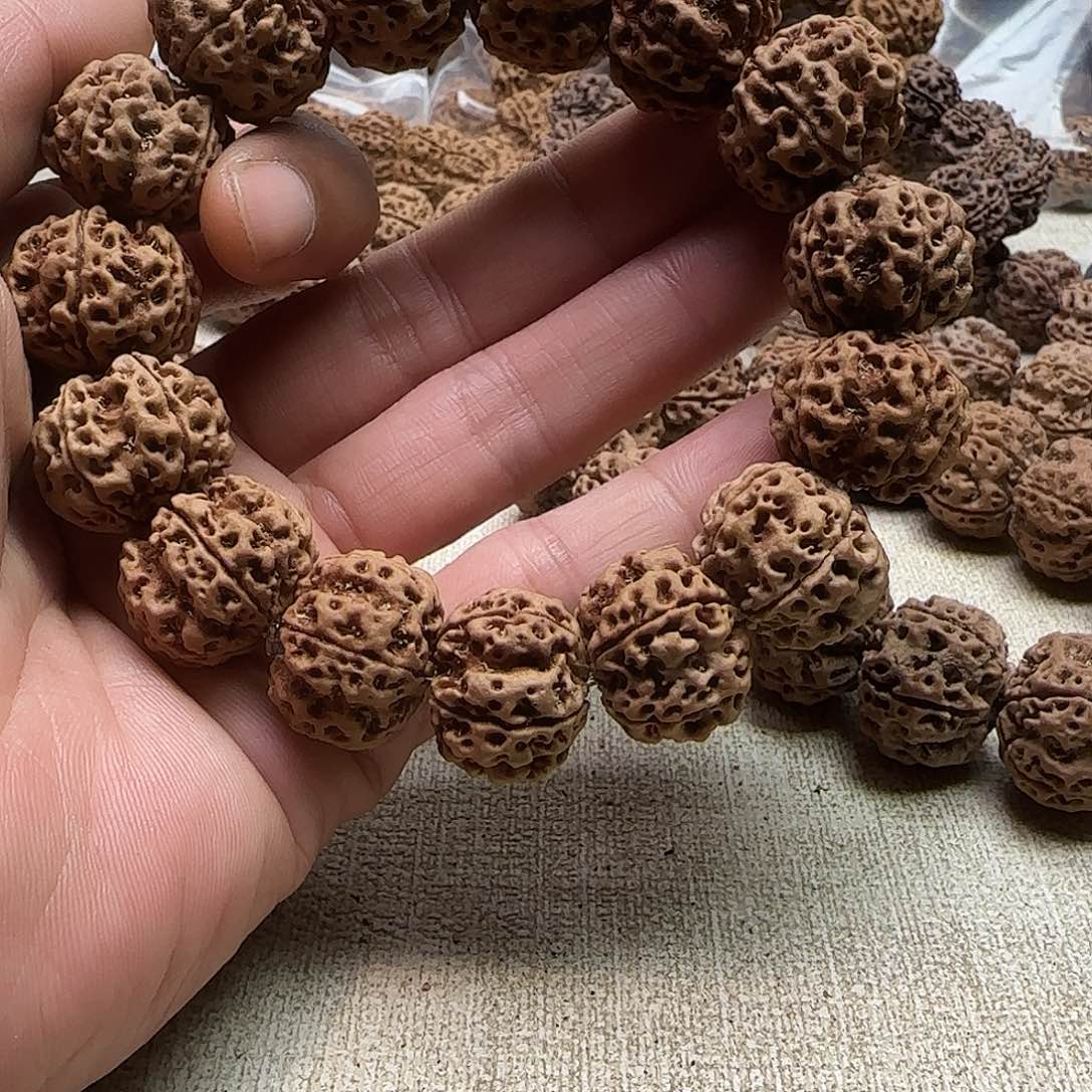 白***映金刚菩提手串1原生态安娜五星蜂王