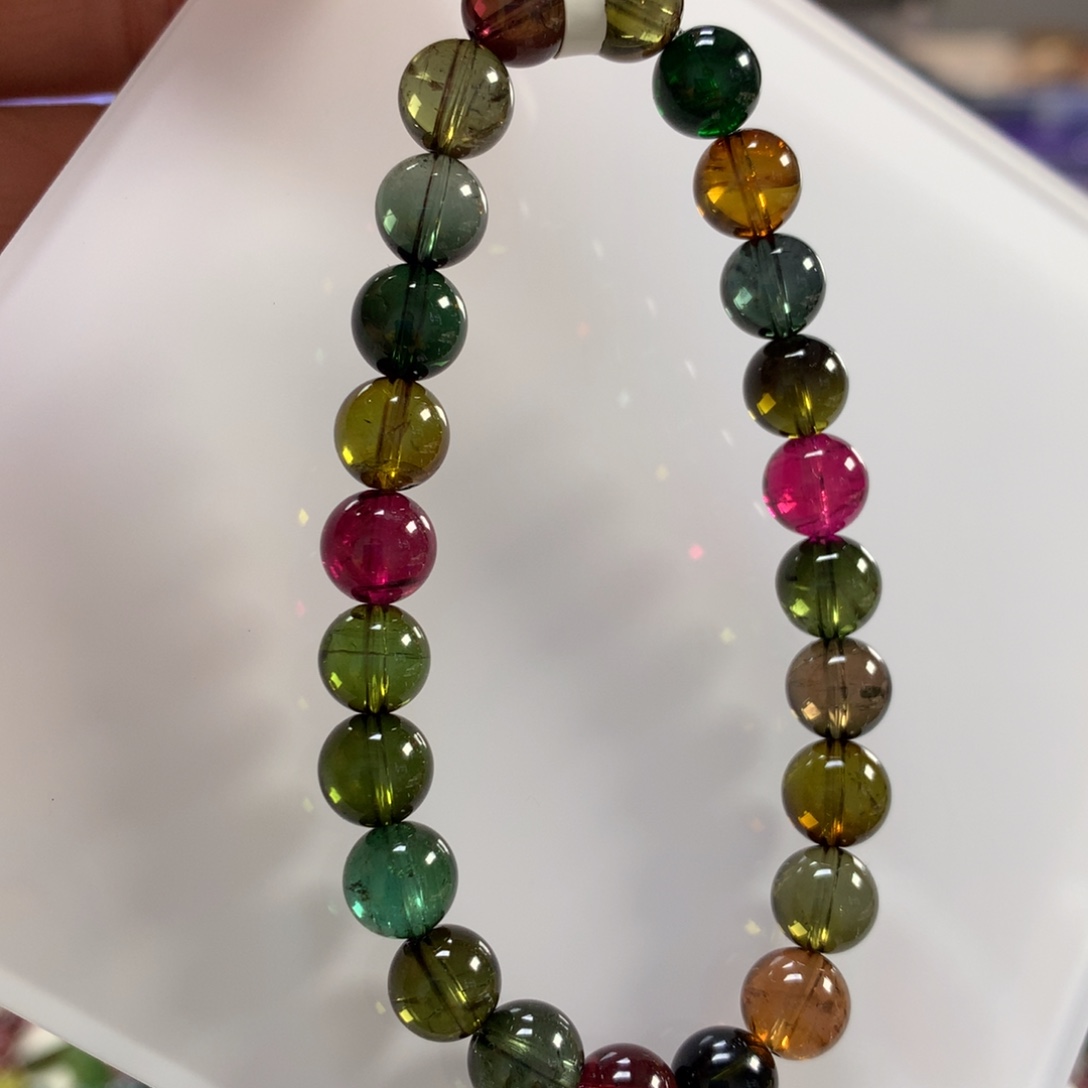 手链碧玺未镶嵌7:9左右