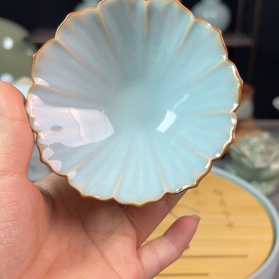 杯花口斗笠杯不带礼盒