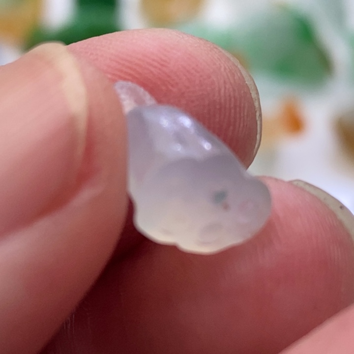 定制翡翠未镶嵌翡翠小莲蓬