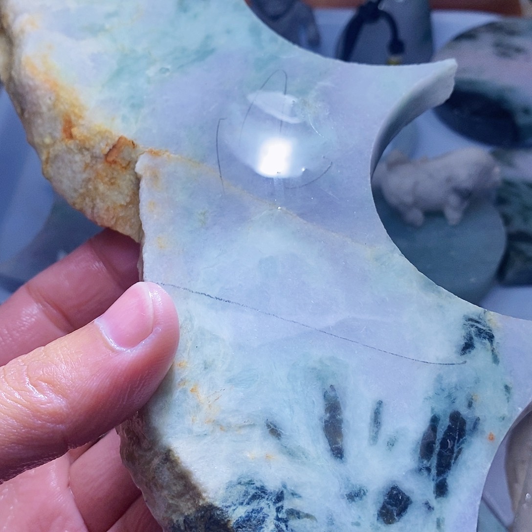 翡翠未镶嵌颈饰888