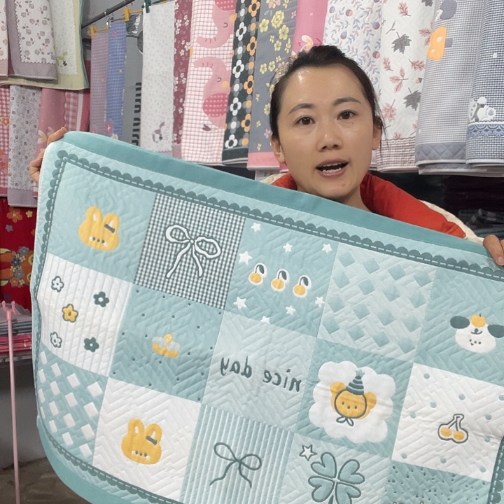 棉特价绿色百福图