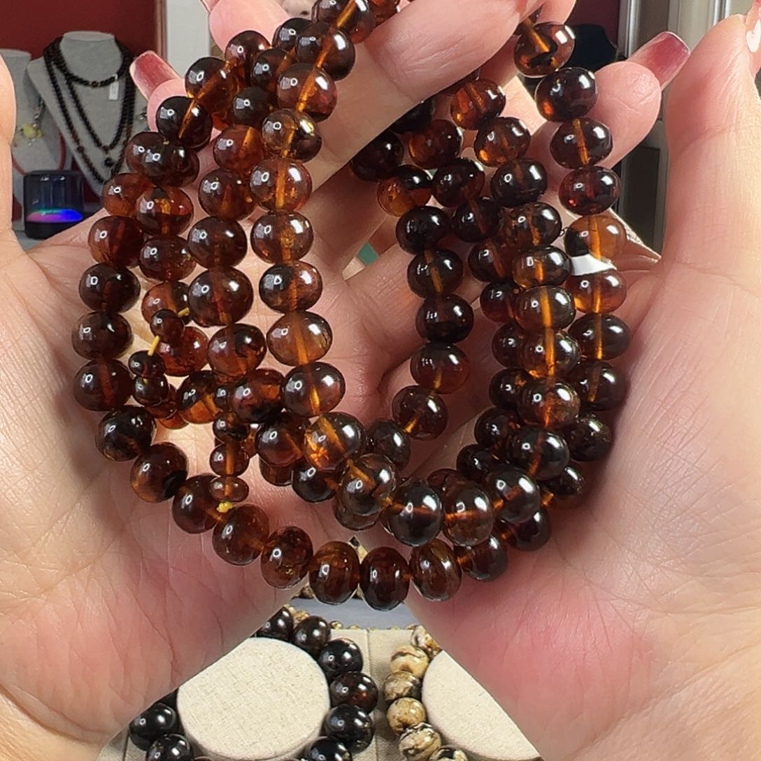 琥珀裸石未镶嵌抚顺琥珀20193十