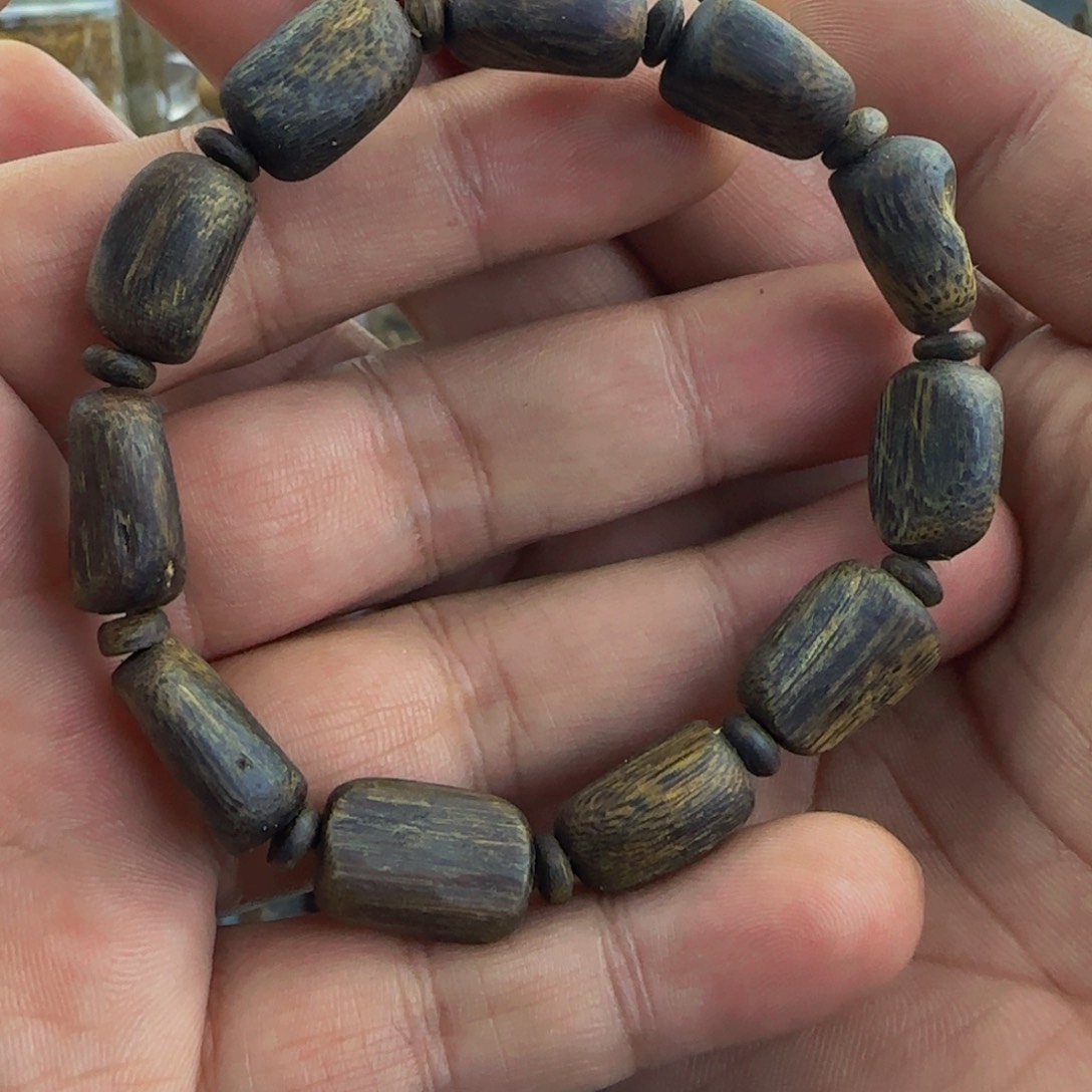 沉香手串奇楠沉香沉水随型单圈