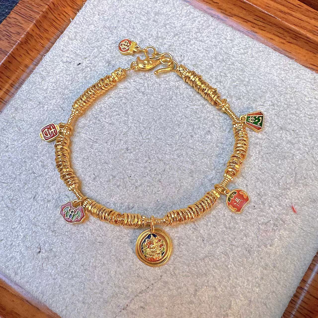 足金999饰品 卡四盘缠手链 16手围 25.82