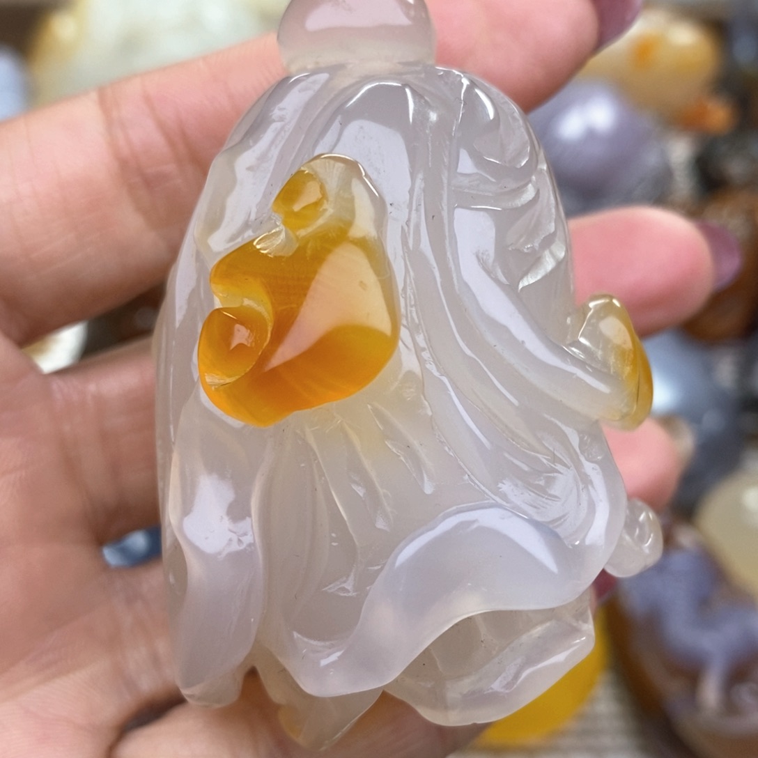玛瑙/玉髓把件未镶嵌