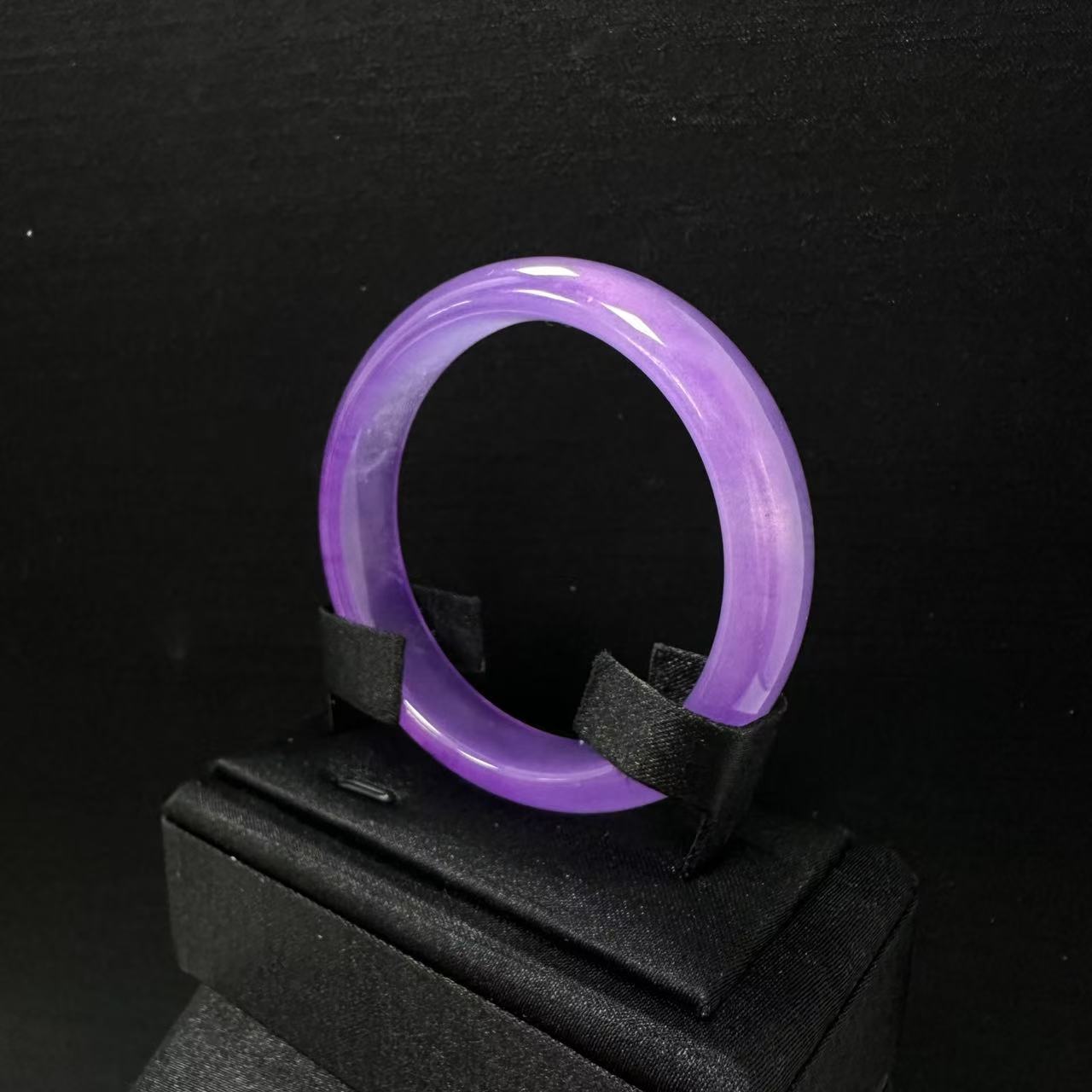 FZ7缅料A货高冰紫罗兰藏收高奢经典手镯【配礼盒】